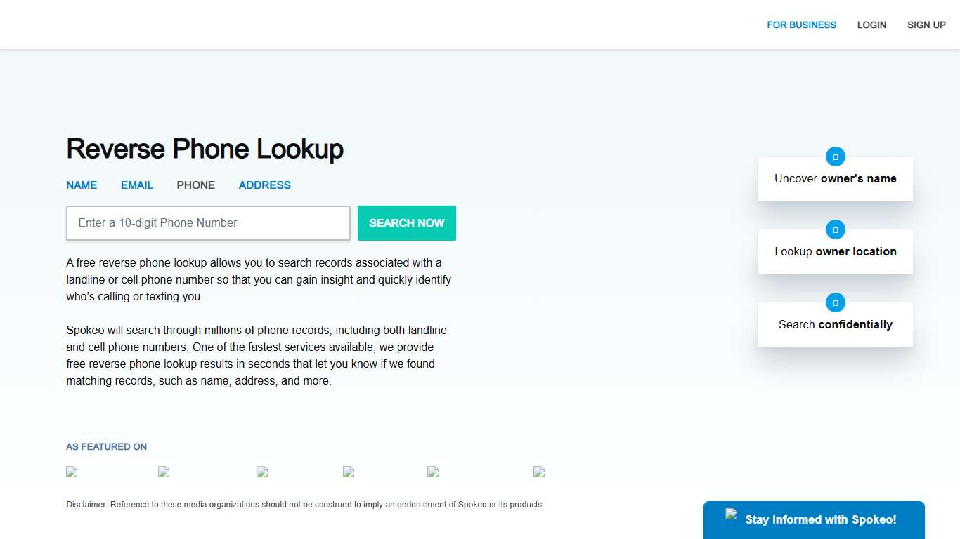 Reverse Phone Lookup | Phone Number Search - Spokeo